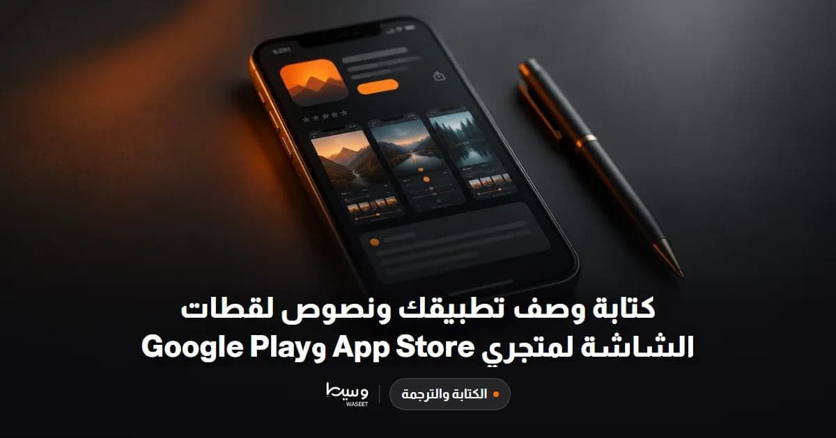 كتابة وصف تطبيقك ونصوص لقطات الشاشة لمتجري App Store و Google Play