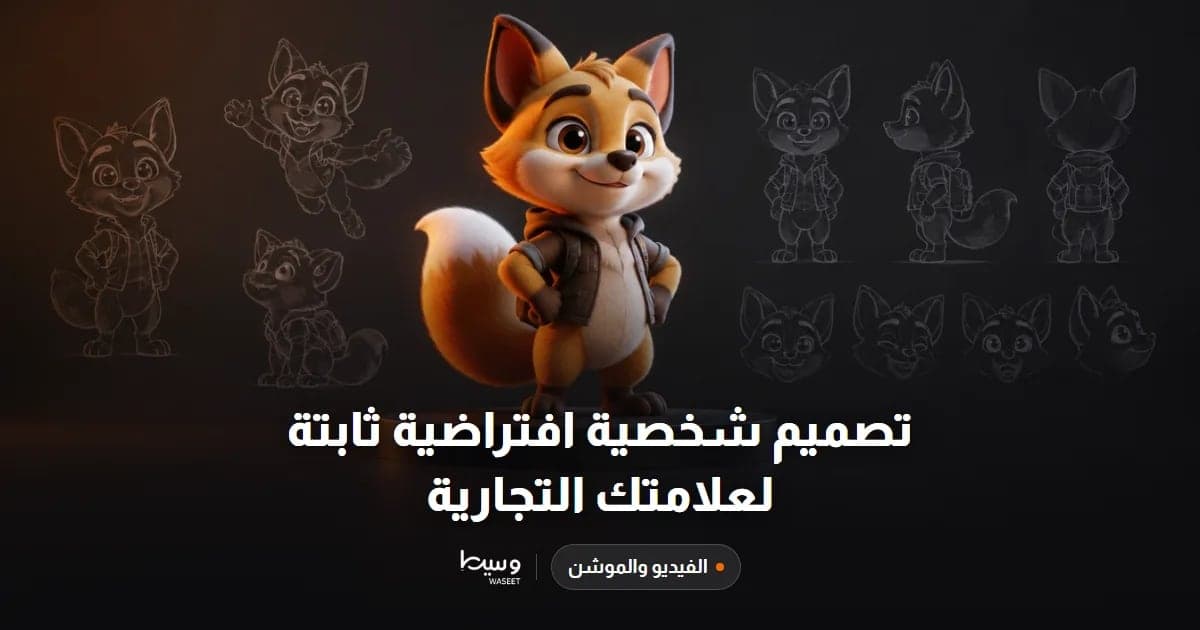 تصميم شخصية افتراضية ثابتة لعلامتك التجارية